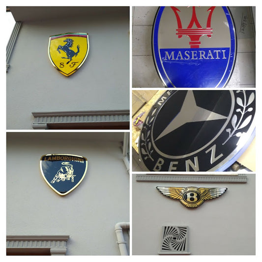 Luxury Car Garage Decor Signs – Ferrari, Bentley, Maserati & Lamborghini | VectorSign