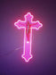 Custom Cross Neon Sign LED Wall Decor for Home, Church, and Prayer Room