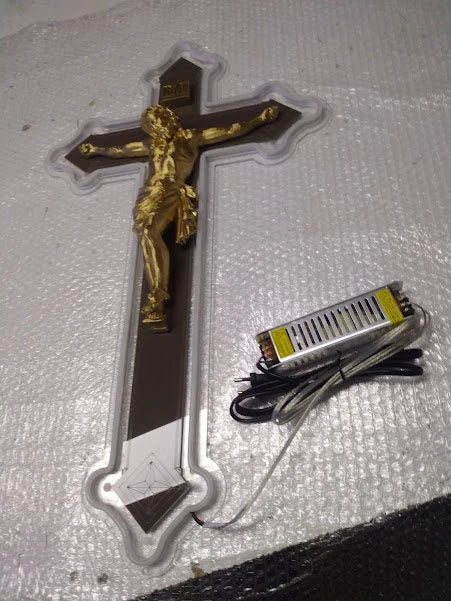 Custom Cross Neon Sign LED Wall Decor for Home, Church, and Prayer Room
