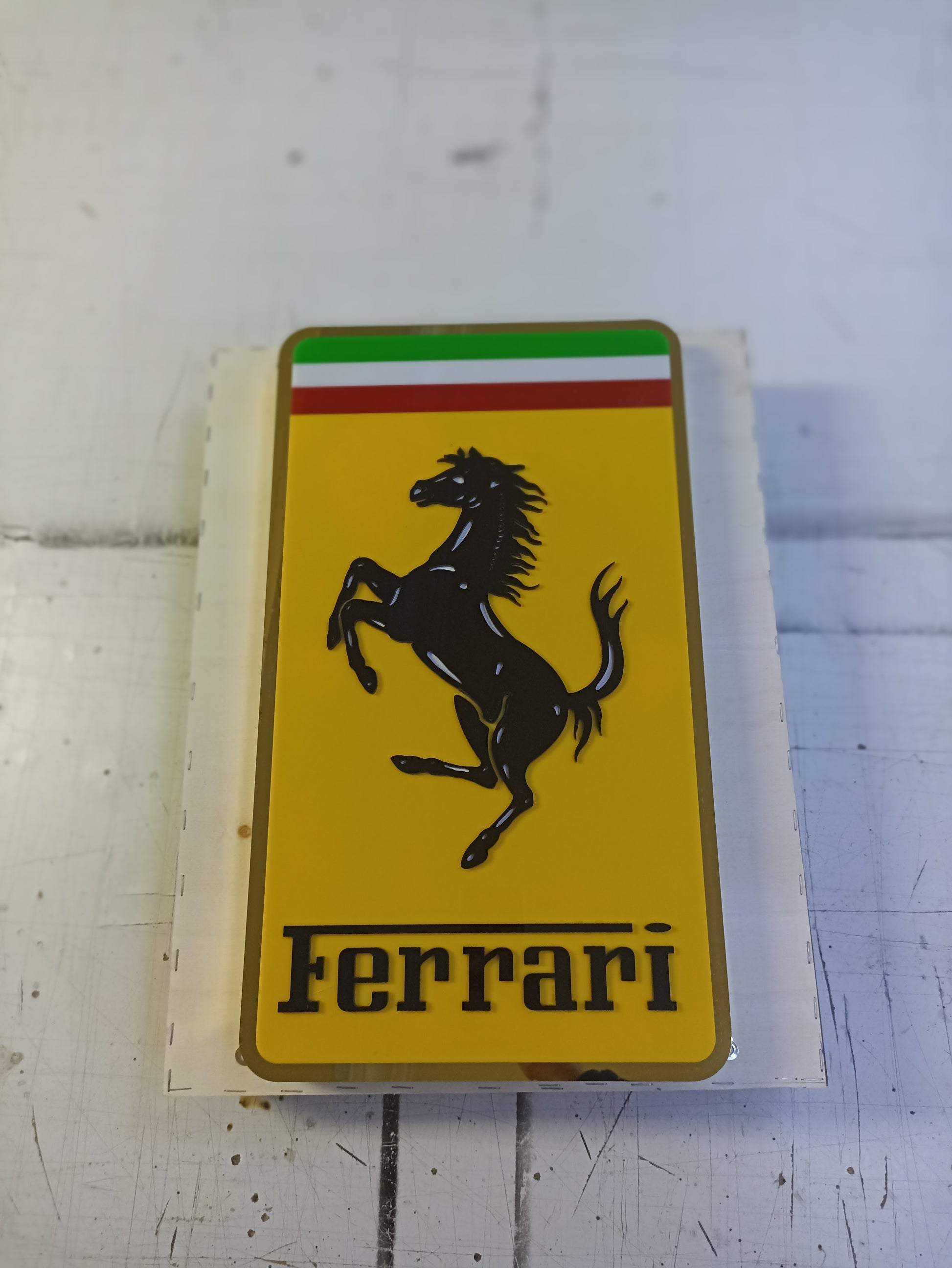 Ferrari Metal Wall Sign Decor – Ferrari Dealership Sign