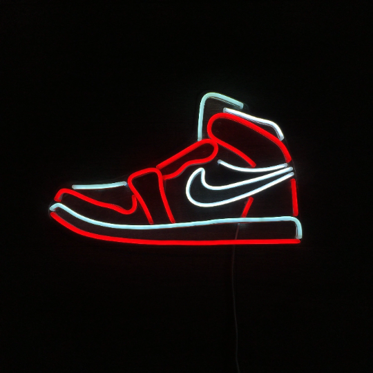 Neon Nike Air Jordan Shoes Figured Wall Decor | VectorSign